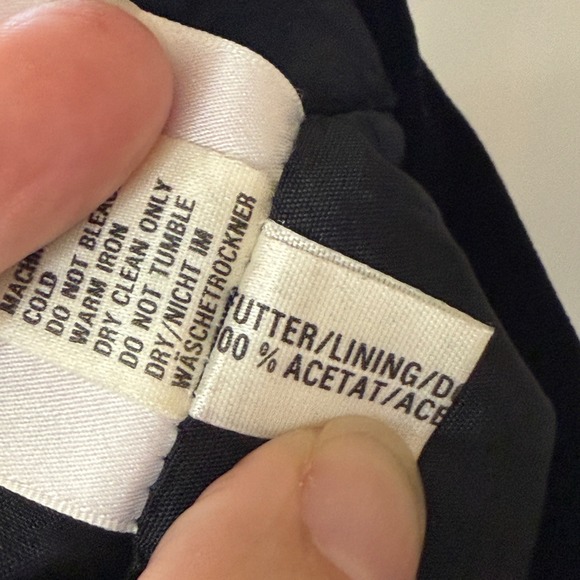 Vintage Mondi Black Velvet Midi Pencil Skirt Size 38 Small Elegant Office - Picture 10 of 11